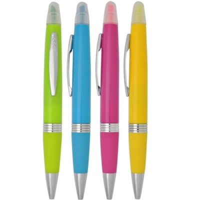 Multi Function 2-in-1 Highlighter Ballpoint pen combo