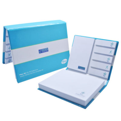 Hardcover sticky note set series with colour tabs and post-it sheets