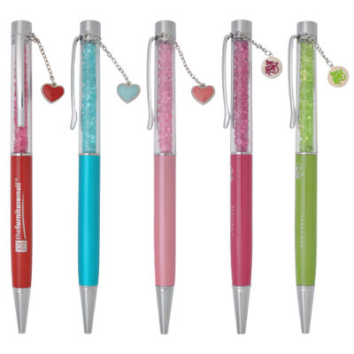 Crystal pen with charm