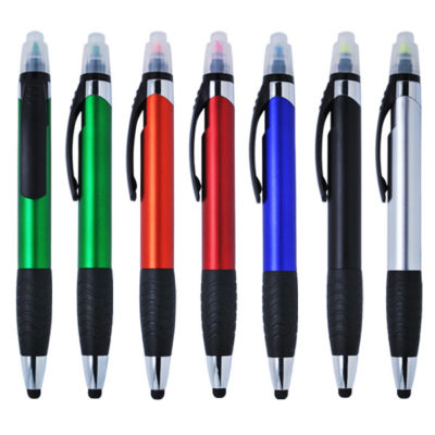 Multi functional 3 in 1 Highlighter pen with stylus function