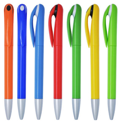 Multiple colours plastic ballpoint pen