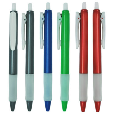 Gel pen with plastic barrrel